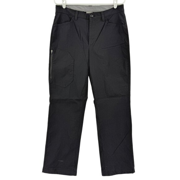 Eddie Bauer Men's Stretch Black Fleece-Lined Tech Nylon Pants 32x30 Hiking NWOT - Picture 1 of 10